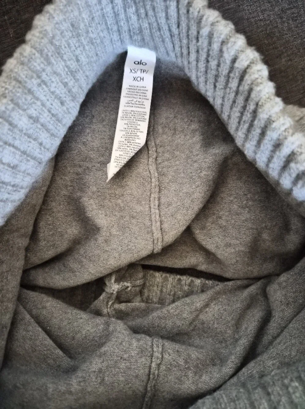 ALO Yoga Gray Cable Knit Ribbed Skort XS
